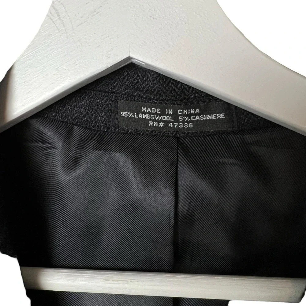 Jones New York Sport Coat Blazer Jacket Mens 43R Lambswool Cashmere Charcoal